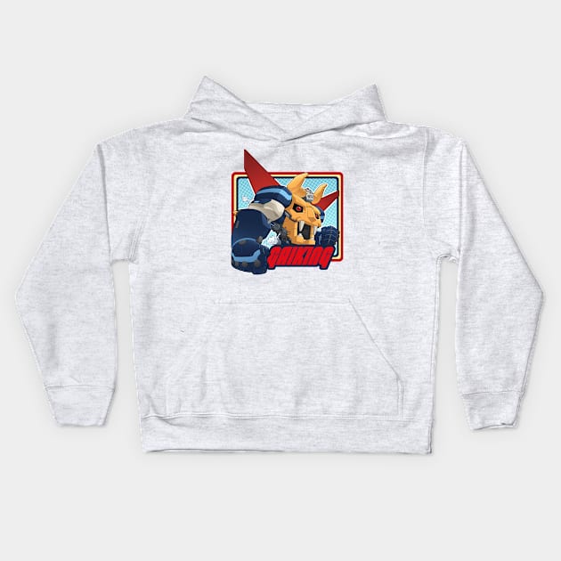 Shogun Warriors Gaiking Kids Hoodie by TomMcWeeney